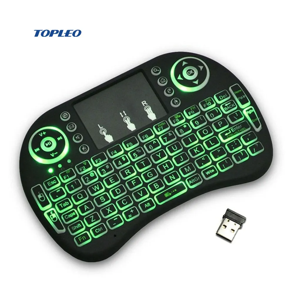 keyboard Rii mini i8 Green WITH BACK LIT touchpad mouse for smart TV/Android BOX (60560622476)