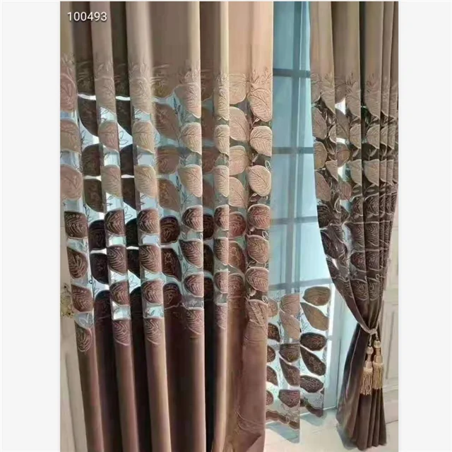 Wholesale China Cheap Customized Chenille Embroidered Shade Curtain For Home And Hotel