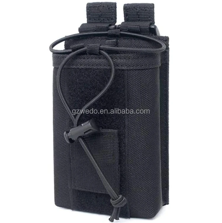 Molle Tactical Radio Pouch, Tactical Pendant Radio Walkie Talkie Holster Holder Bag for Hunting Shooting