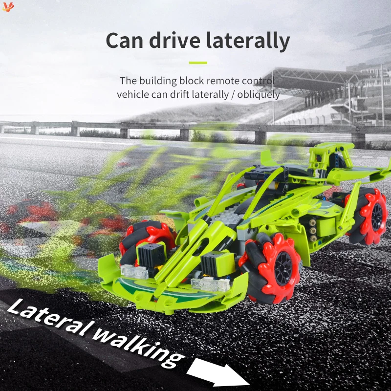 561PCS Wholesale Building Blocks Rc Radio Electric Cars Educational Toys Drift Sport Car APP Control Kids New Toy DIY MOC Bricks