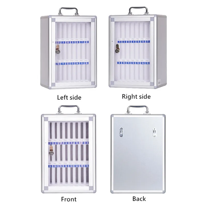 Glosen Customized 60 Slots Aluminum Cell Phone Storage box Cabinet for Classroom Office phone locker
