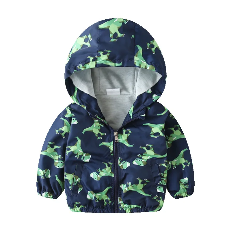 2022 windproof cartoon thin toddler windbreaker boy jacket western style boys outdoor jackets