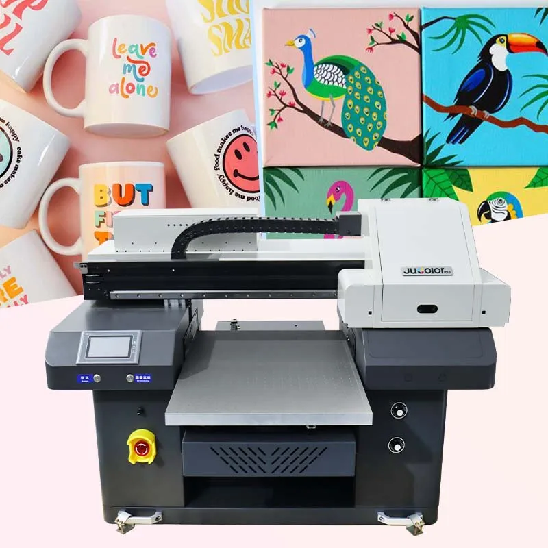 Factory A2 UV Printing Machine With 3 Heads for Glass Bottle Tumbler Flatbed UV Printer with Strict Quality Inspection