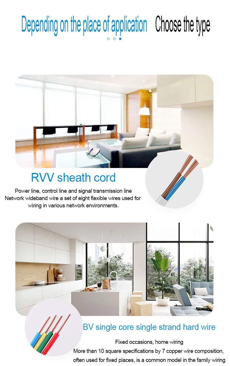 Chint GB sheath line RVV wire Household power cord 2 core 3 core 4 core 0.5 1.0 1.5 2.5 square