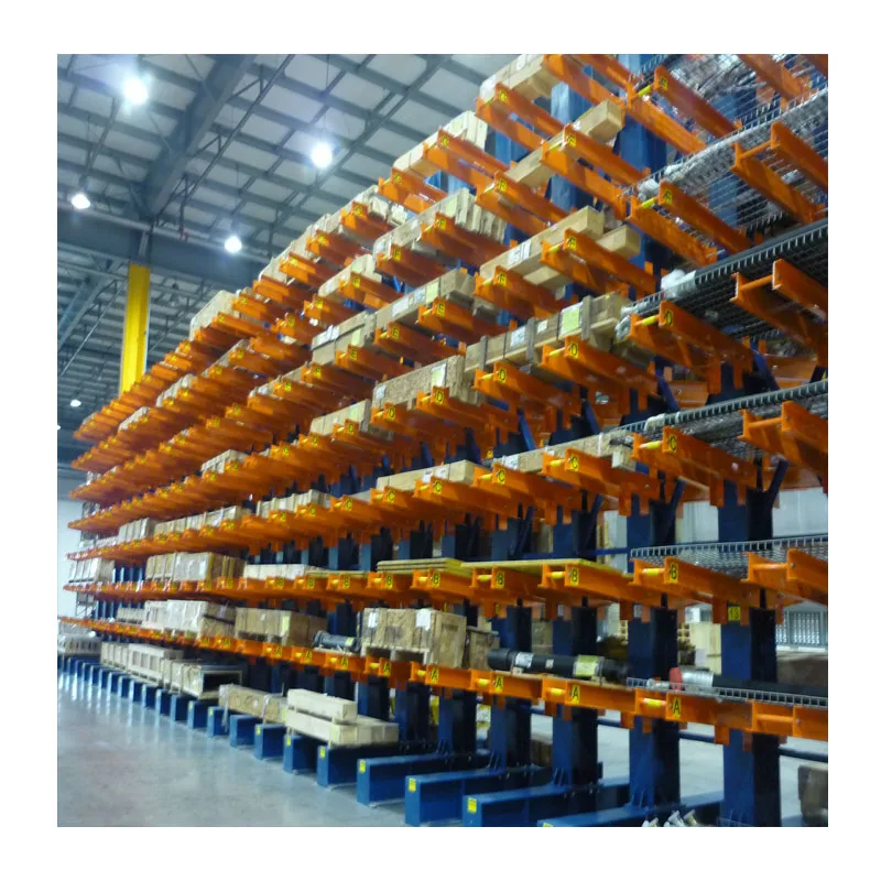 Adjustable Arm Shelves Heavy Duty Steel Metal Stacking Warehouse Storage Cantilever Rack