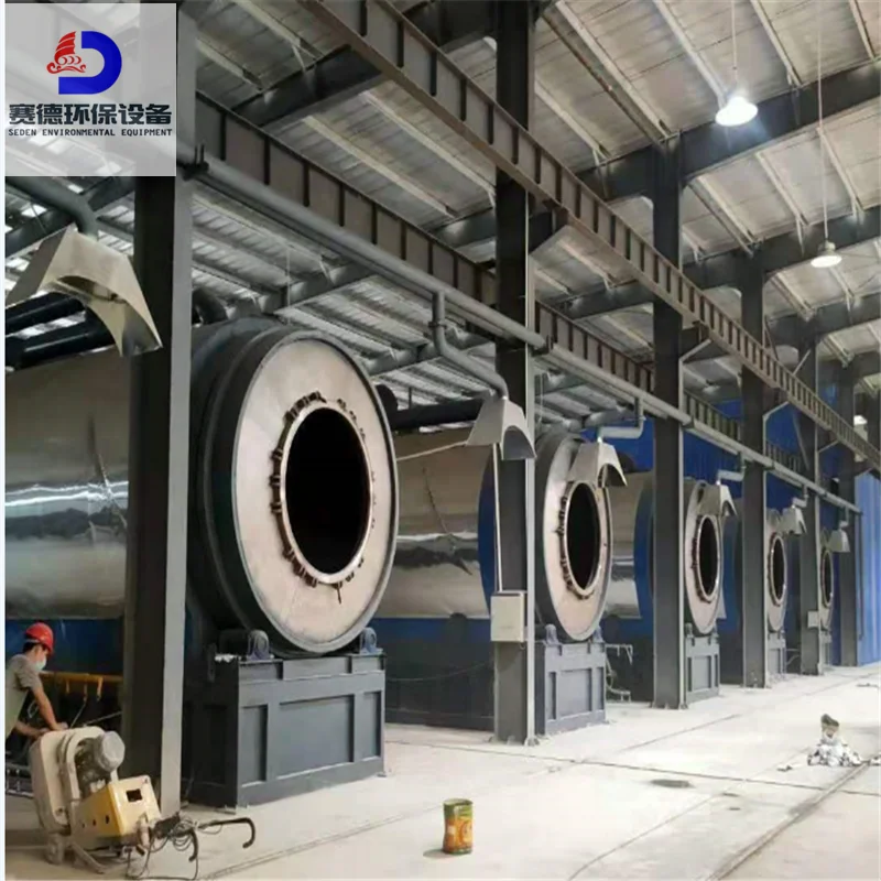 Seden company China Germany joint venture Big used tyre rubbers plastic waste recycling to oil and biogas pyrolysis plant