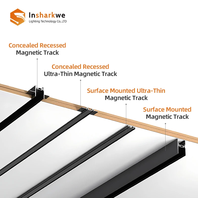 NEW Ultra Thin Slim Smart System DC48V spotlight led magnetic track light Rail Lighting modern hotel lamp track light Downlight