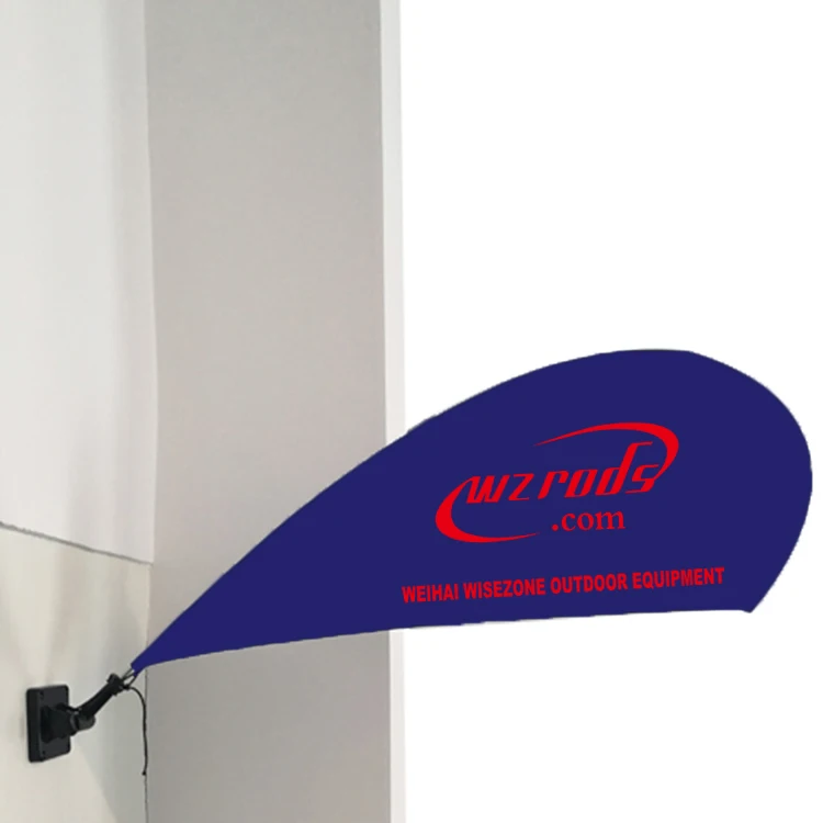 Weihai Wzrods Small Size Advertising Magnetic Car Bow Flag Pole/ Banner For Promotion
