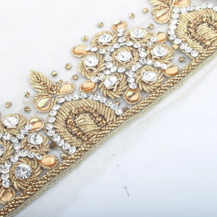 
India Handmade Embroidery Fashion Trimming 
