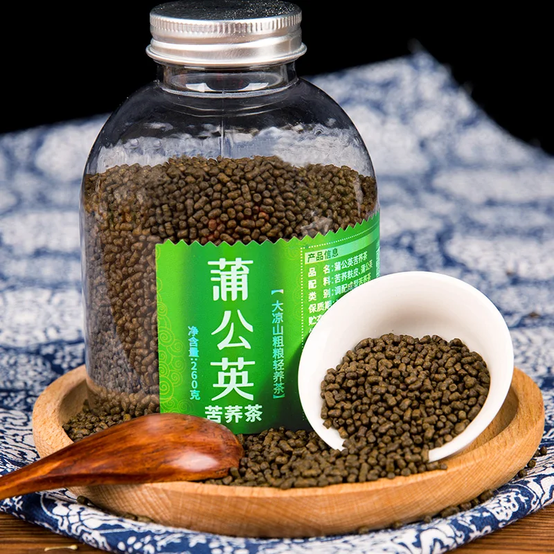 Buckwheat tea Chinese organic dandelion flower and tartary buckwheat falvor tea for weight loss slimming and detox