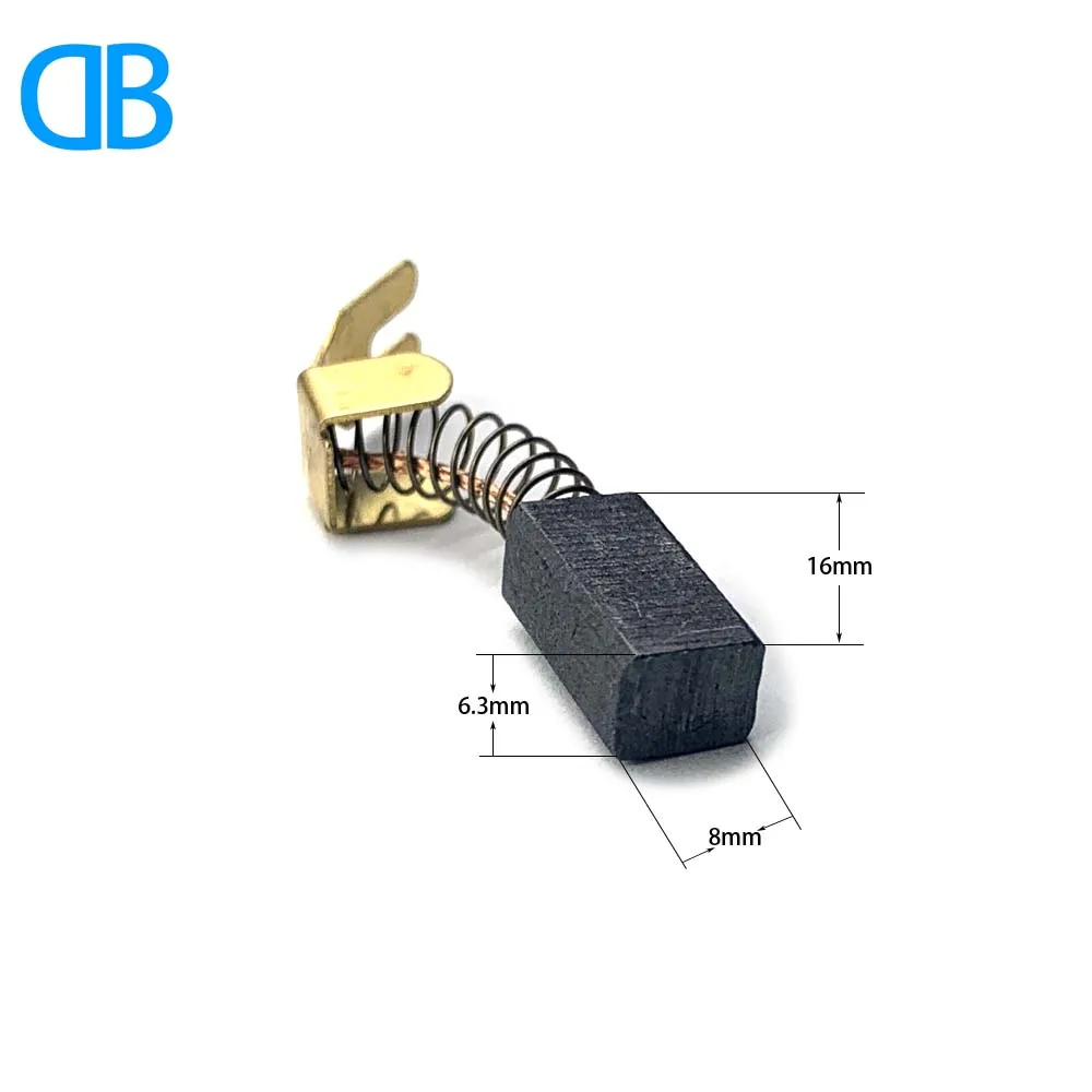 Chinese Factory Carbon Brushes Fit MetaboS Impact Drill SBE 650/2 S R + L 6.3x8x16mm