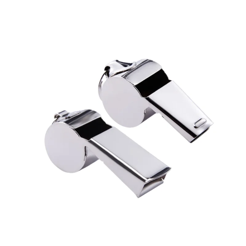 high quality stainless steel train whistle,soccer referee metal whistle, loud emergency survival whistles