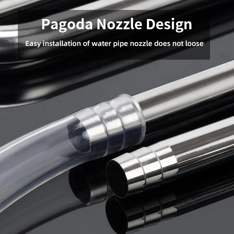 WYIN ZRDR W09-03B Stainless Steel Upper Mode 12 Oil Removal Film Set For Fish Tank Water Pipe With Filter Cartridge