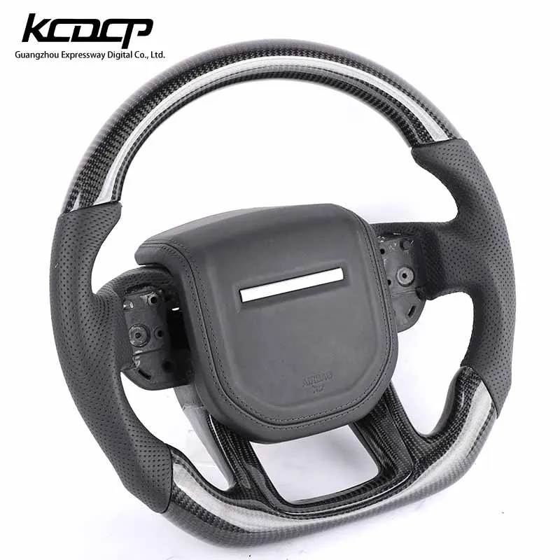 For Land Rove r Range Rover Discovery Freelander /Available for all car mode Private custom gloss carbon fiber steering wheel