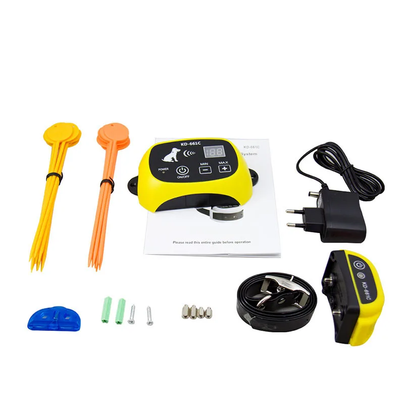 Hot Selling 20M-500M/550Yd/1666Ft Range Electric Dog Fence System Rechargeable Wireless Electric Dog Fence