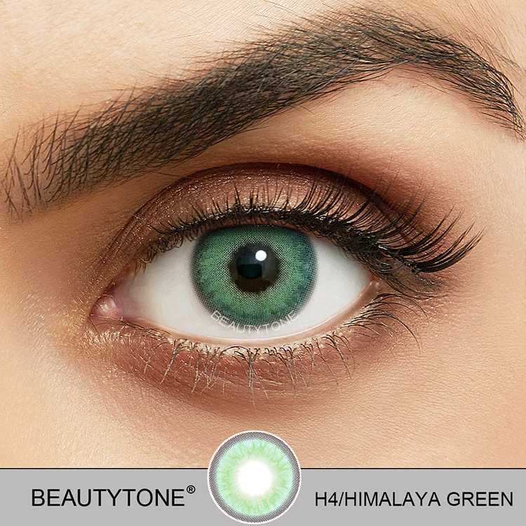 Himalaya gray fresh 3 tone yearly contact lenses new style wholesale colored eye contact lenses