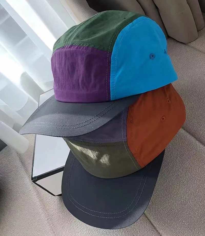 Hot Sale Custom Printing Logo Waterproof Camper Cap 100% Polyester Soft Leisure Sport Hat For Men