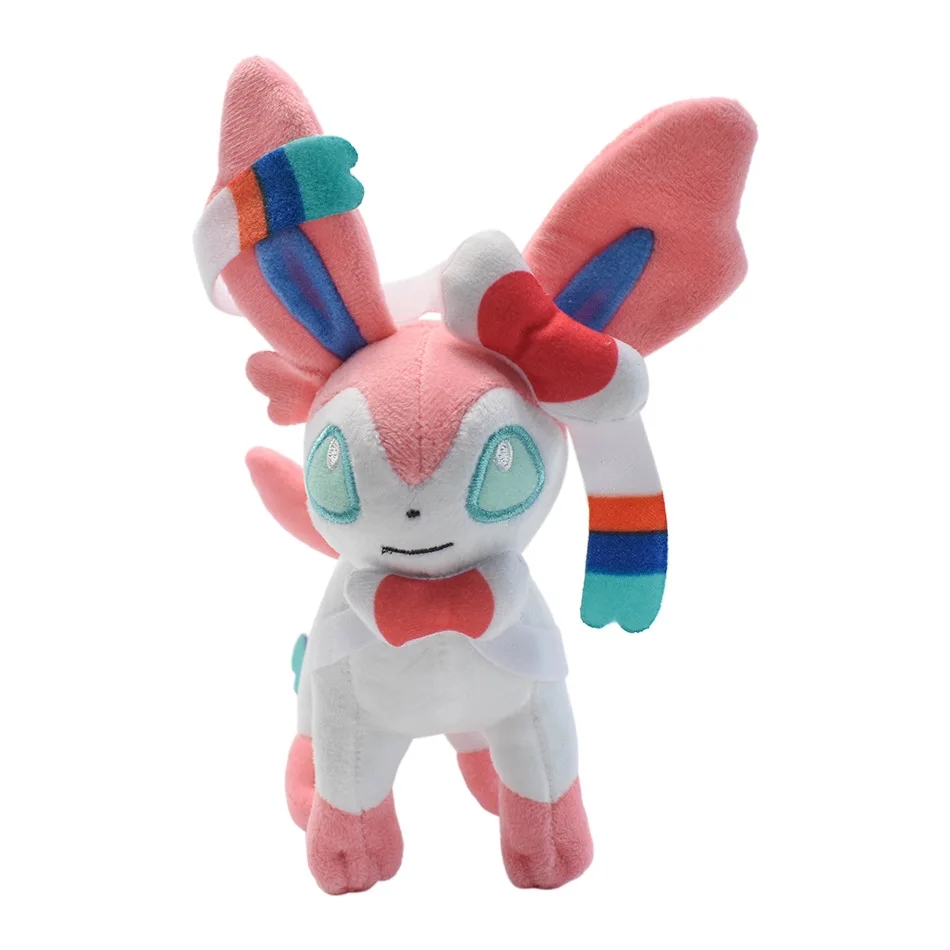 Wholesale High Quality 20cm Anime Poke mon Plush Toys Standing  Eevee Plush Grab Doll With Tags