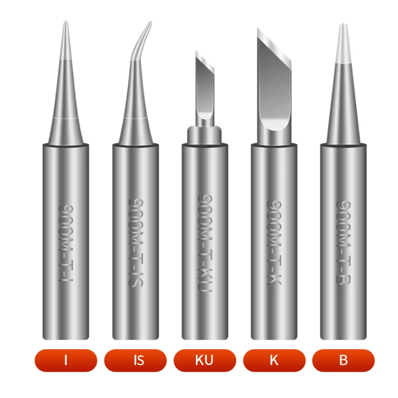 Wholesale 900M Series Straight Curved Knife Head Welding Cartridges Lead-Free Soldering Iron Tips For 936/937 Soldering Station