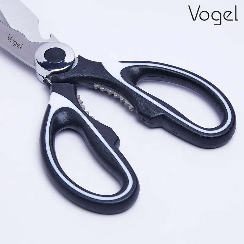 Hot selling Heavy Duty Stainless steel kitchen multi-functional kitchen shears with kitchen scissors