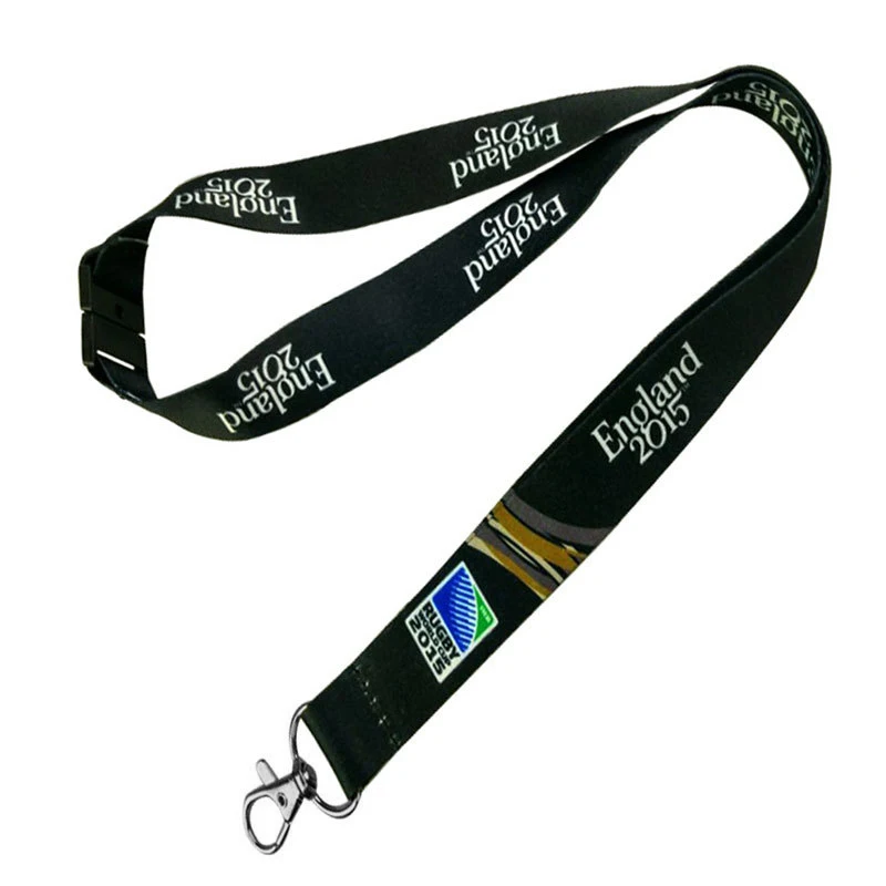 High Quality Conference Lanyard printed satin ribbon phone Case Tool Lanyard Custom Logo