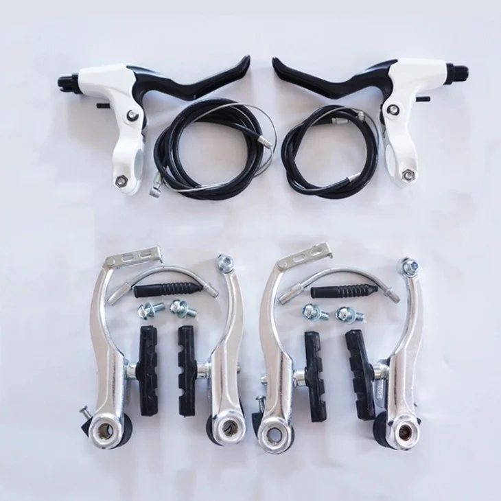 Cheap Bike Spare Parts Aluminum Alloy Bike Bicycle V Brake Set with Brake Lever V Brake