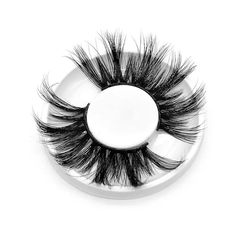 Sy lashes shuying vendor factory handmade 5d eyelashes mink fur100% 25mm 5d mink eyelashes