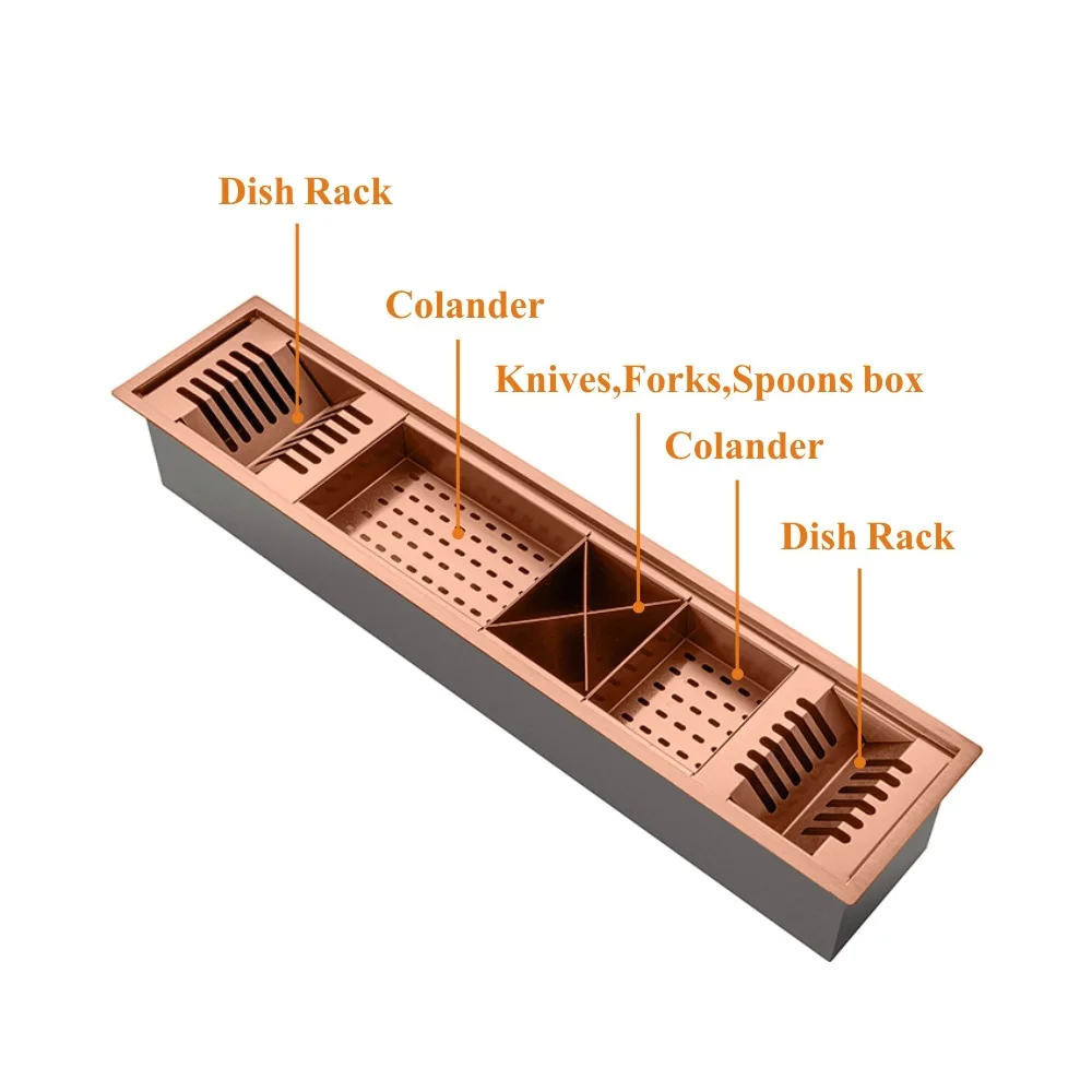 HONAJO factory Best Price table top undermount draining single bowl kitchen sink sus304 stainless steel triangle Quality