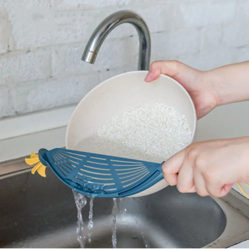 Plastic sink drain wash basin kitchen washing drying storage basket drain basket