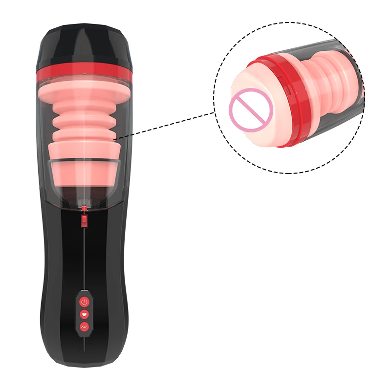 Male Telescopic Fully Automatic Vibration King Kong Aircraft Cup Male Penis Exerciser Masturbation Device Adult Sex Toy