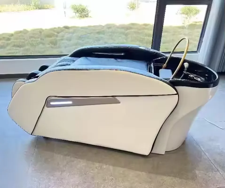 luxury thai hair washing head spa shampoo bed 3d 4d full body electric massage sofa chair with heat