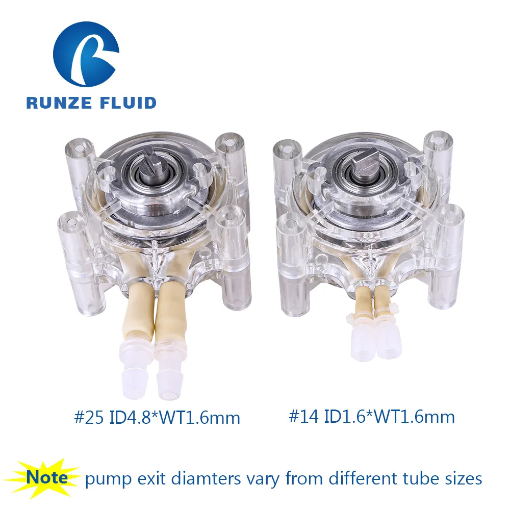 Easy Loading Silicone Rubber Tubing Peristaltic Pump Head Medical Bottle Filling