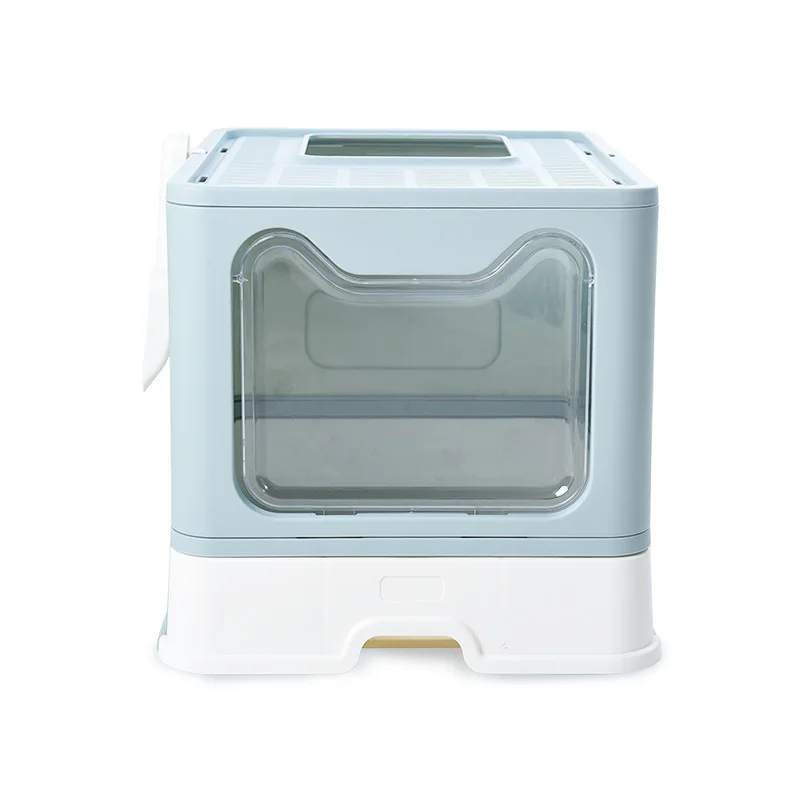 Puda Top in type Folding litter box Independent packaging volume small fully enclosed forward top out drawer cat toilet