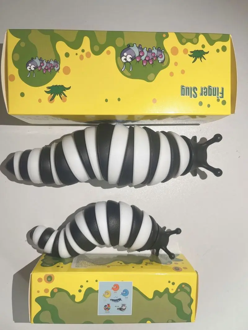 2022 Wholesale Amazon Popular Stress Relief Toys Fidget Slug Toys 3d Finger Fidget Slug