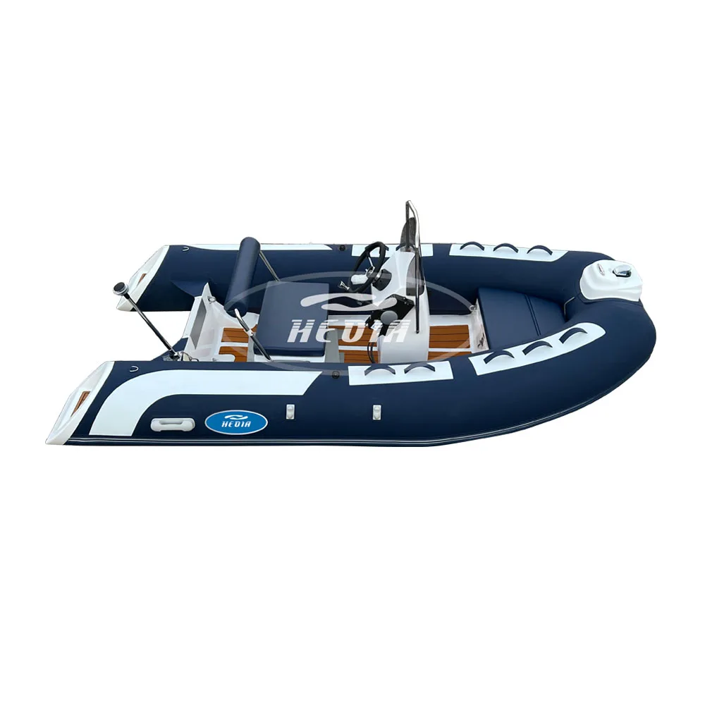 11ft fiberglass hard hull plastic boat fishing small dinghy inflatable boat 3.30m pvc