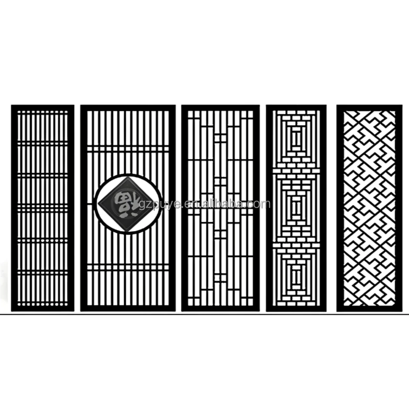 Customized Modern Design Outdoor Metal Fence Panels Steel Aluminium Laser Cut Wall Screens Dividers Handrail Stair Application