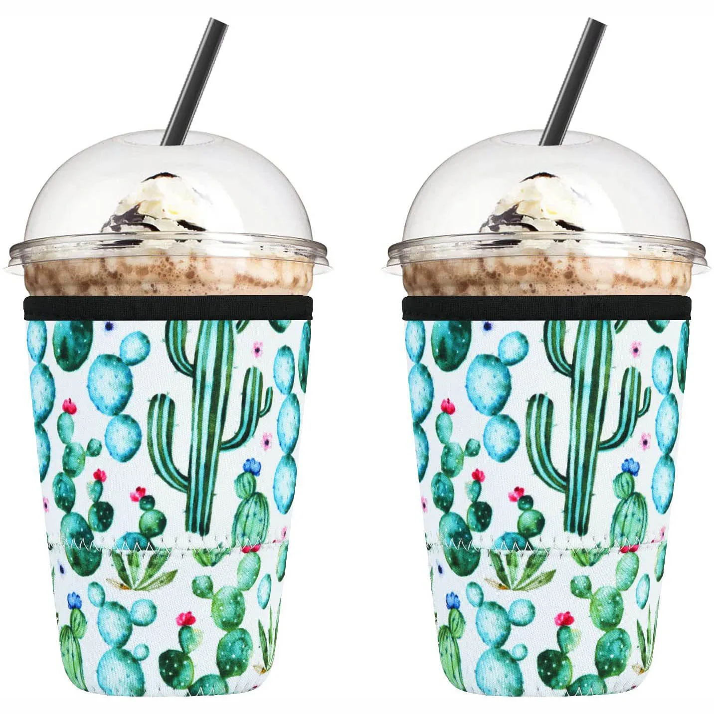 Waterproof Reusable Neoprene Iced Coffee cup Sleeves Insulator Holders for 30 oz-32 oz Coffee