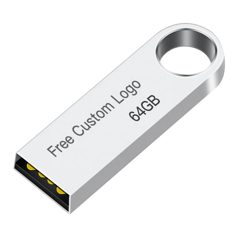 Custom logo Brand Printing Flash Drive 4GB 16GB 32GB 64GB 128GB Metal USB Flash Drive