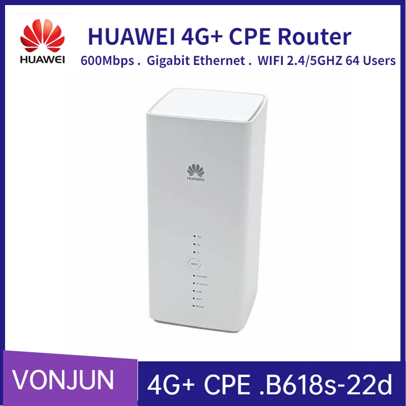 Huawei B618s-22d 4G+ Wireless Router LTE 600Mbps  B618 4G CPE Router WIFI 64 Users