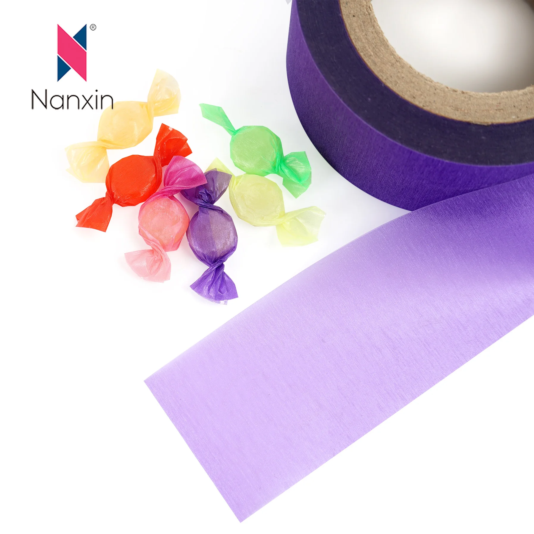 Customized Colorful Candy Wrapping Paper Metalized Pet Vmpet Aluminum Foil Twist Film for Toffee Candy