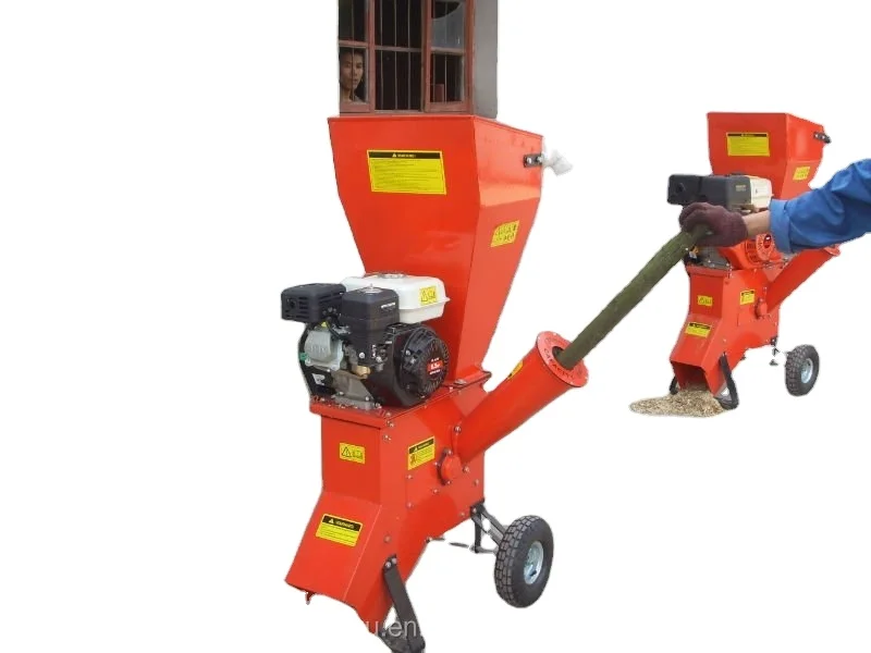 High Efficiency 7HP Garden Farmer Use Mini Wood Chipper Crusher Branch Chipper Shredder Garden Wood Chipper