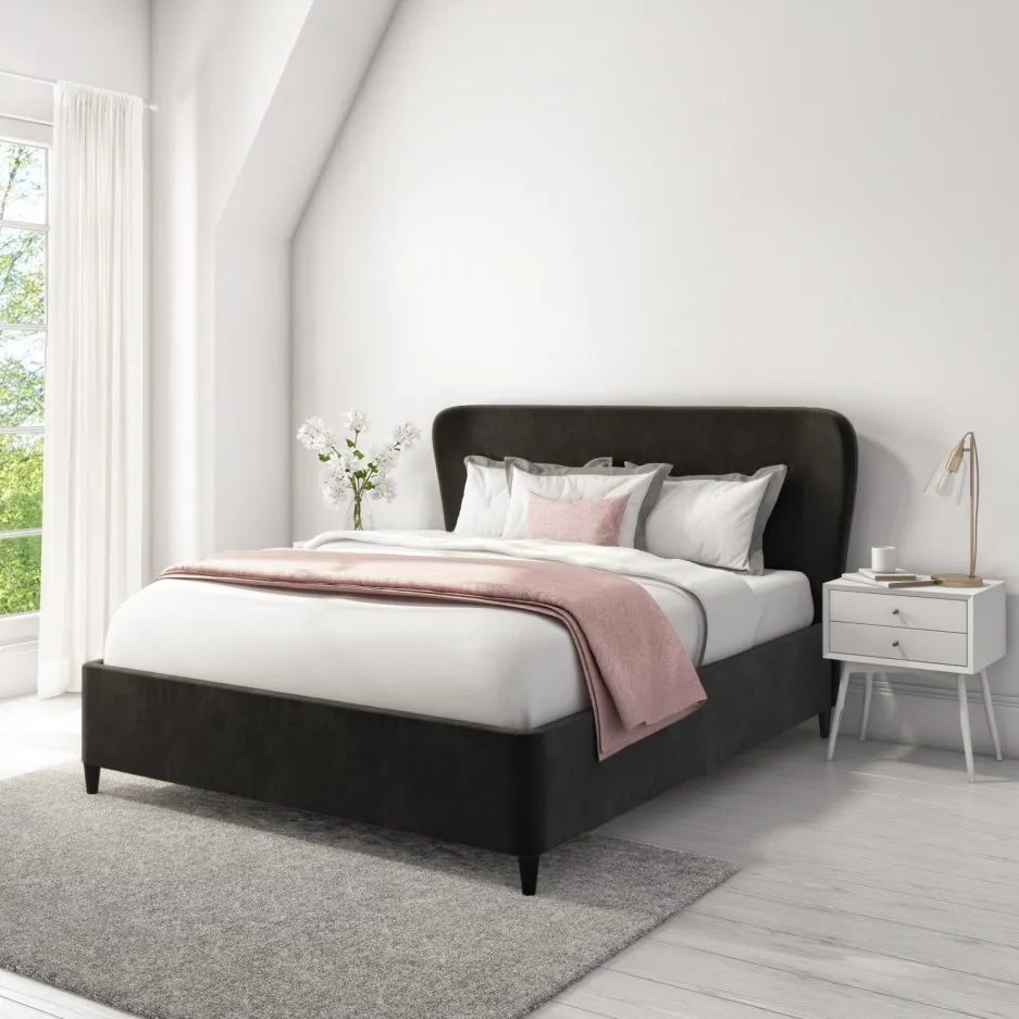 Bed Frame With Iron Metal New Product Factory Direct Sell High Quality Queen Size Hydraulic Gas Lift Storage King Bed Frame