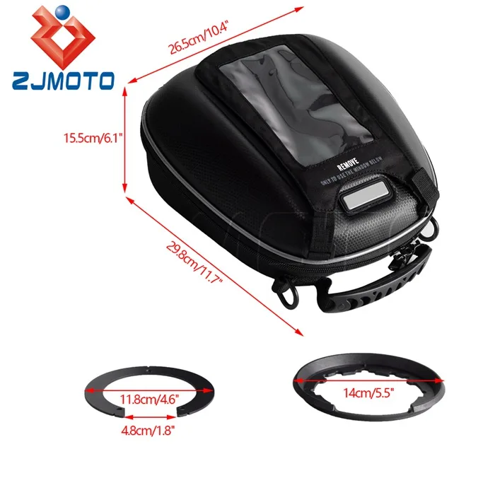For KAWASAKI Z ER KLE NINJA 650 750 1000 Model Gas Tank Luggage Install Motorcycle Fuel Tank Bag