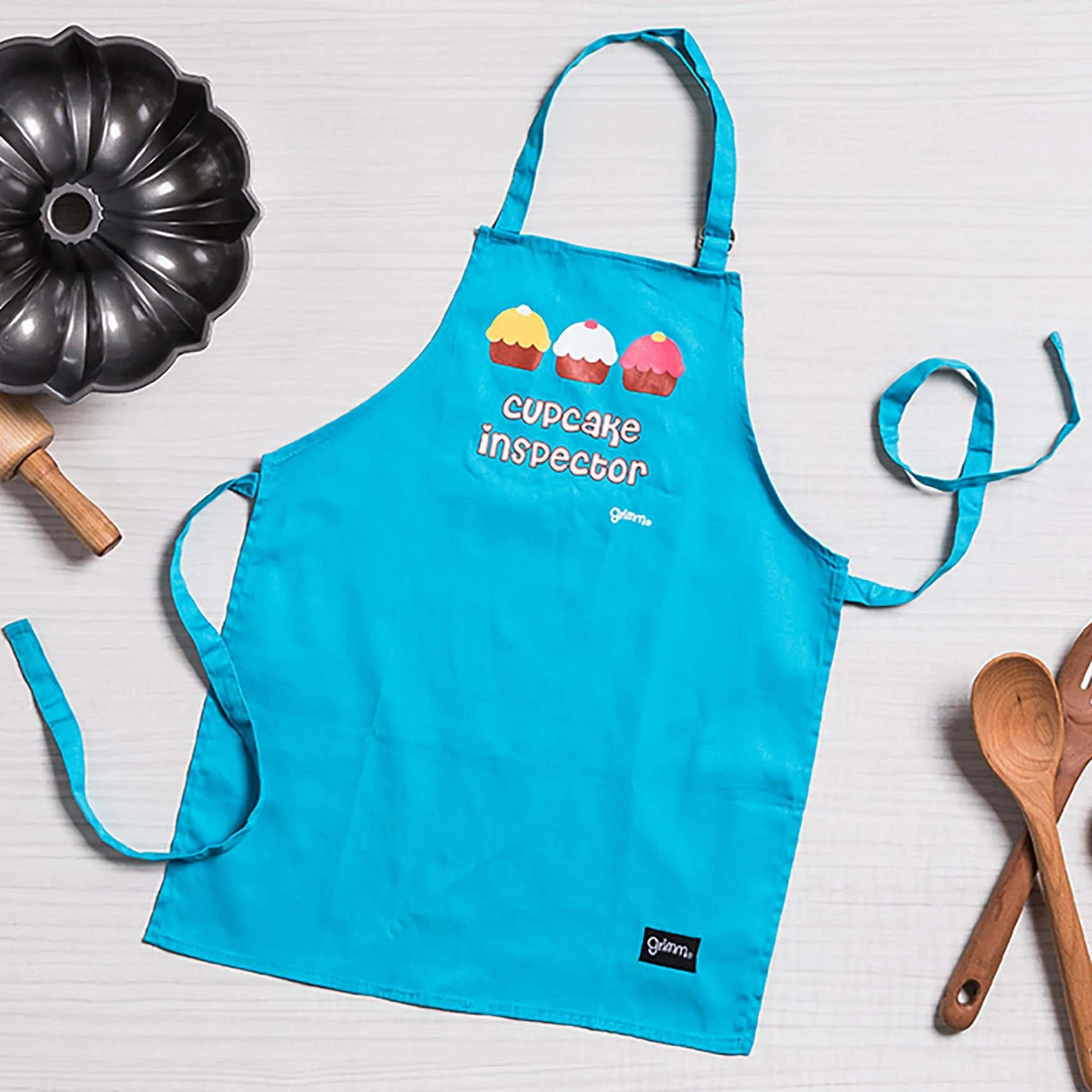 4 шт., детский хлопчатобумажный фартук с логотипом