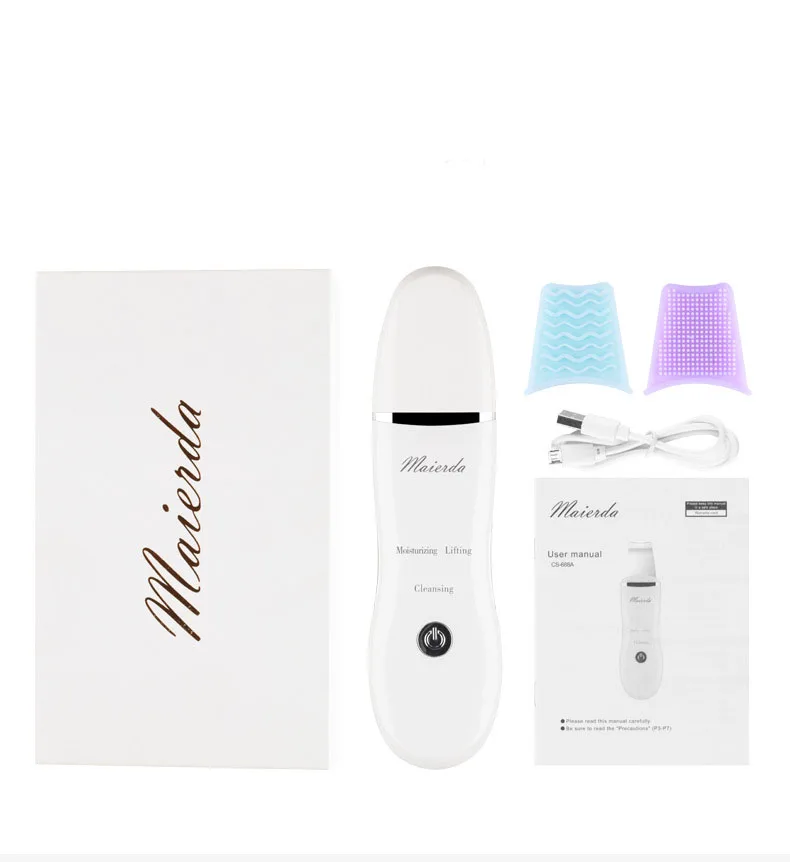  Ultrasonic skin scrubber face cleaning peeling care