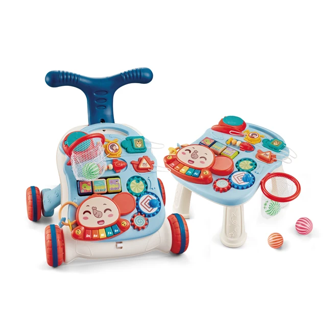 Musical stroller and early educational table toy 2 in 1 baby walker 2020 kids