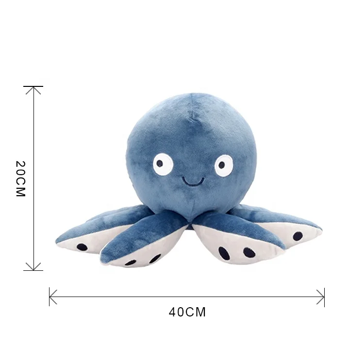 free sample new design bsci oekotex 3d custom stuffed sea animal reversible plush octopus funny