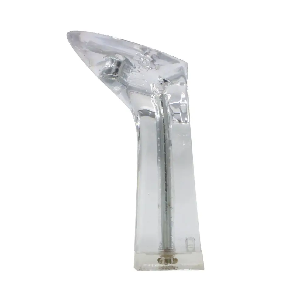 New design transparent crystal PC heel for sandals wedding shoes