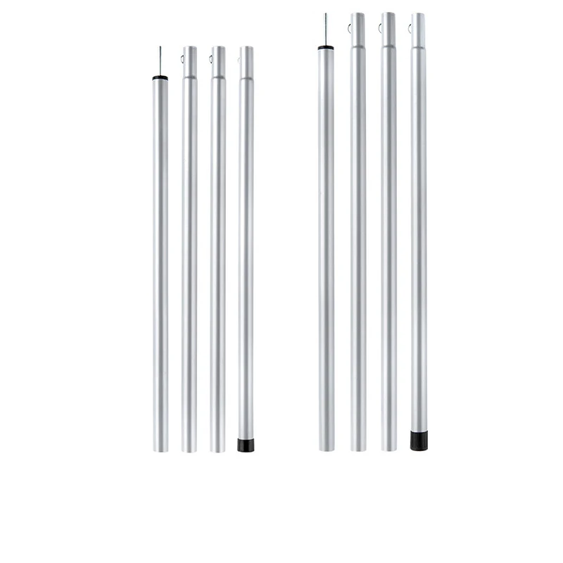 extruded aluminum pipe aluminum tent pole with connection wire with high strength telescopic Flexible pole for tent