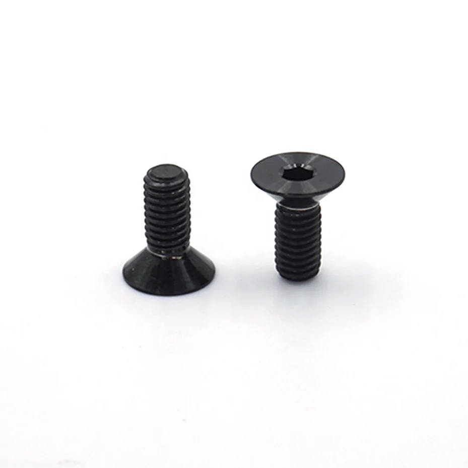 Customized DIN 7991 Titanium gr5 Black Hexagon Socket Countersunk Head Cap Screws bolts